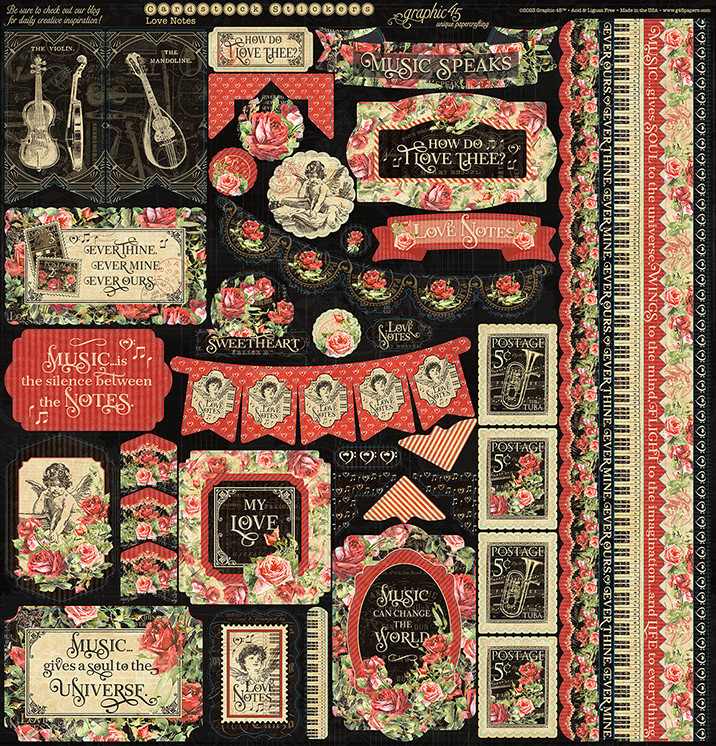 Graphic 45 8x8 Collector's Edition- Love Notes