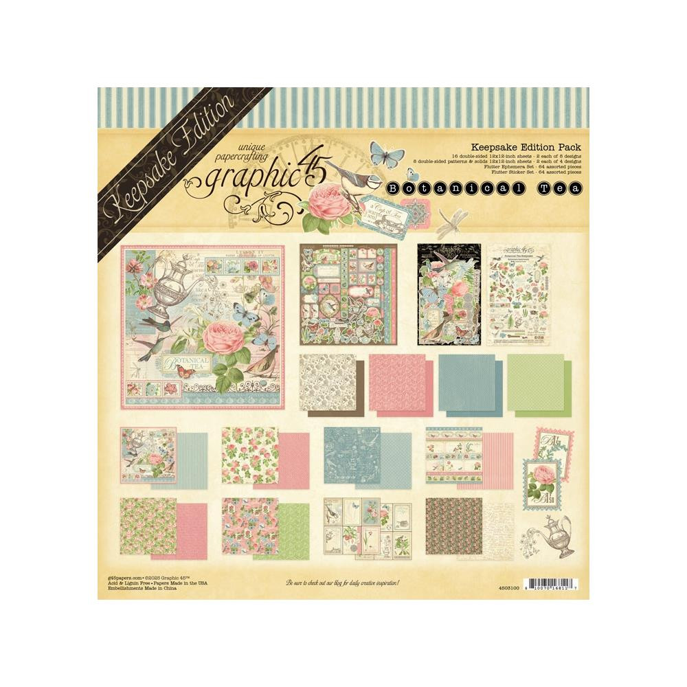 Graphic 45- Keepsake Edition Pack- Botanical Tea