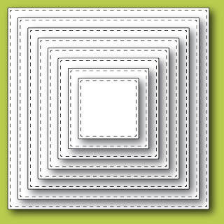 Memory Box 100% Steel Die Stitched Square Layers 30038