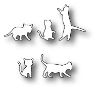 Poppystamps 100% Steel Die Baby Kittens 982