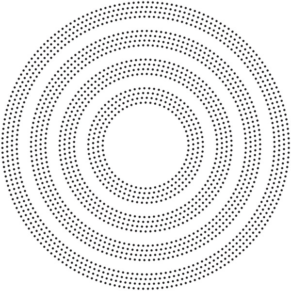 Poppystamps 100% Steel Die Pinpoint Rings 2080