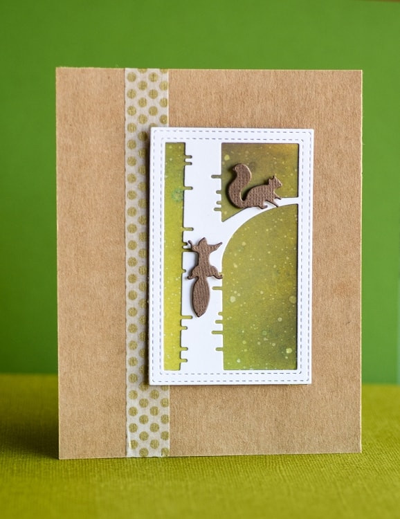 Poppystamps 100% Steel Die Busy Squirrel Trio 2075