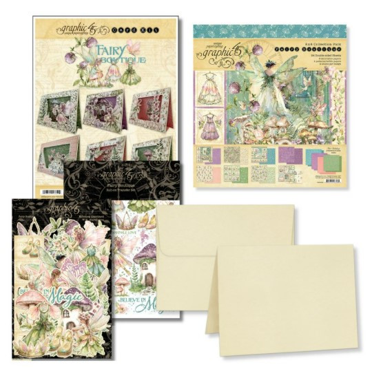 Graphic 45 Card Kit 2025 Fairy Boutique - Standing Frame Card Set
