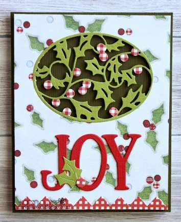 Frantic Stamper Cutting Die- Holly Oval