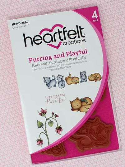 Bundle- Heartfelt Creations Purring and Playful Stamp & Die Set