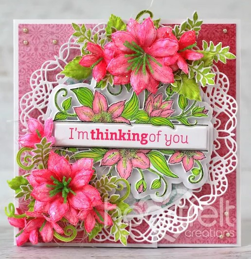 Bundle- Heartfelt Creations Vining Clematis Banner Stamp & Die Set