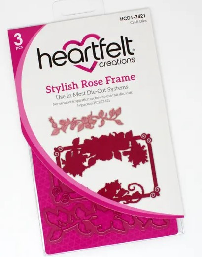 Heartfelt Creations Stylish Rose Frame Stamp & Die Bundle