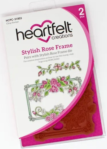 Heartfelt Creations Stylish Rose Frame Stamp & Die Bundle