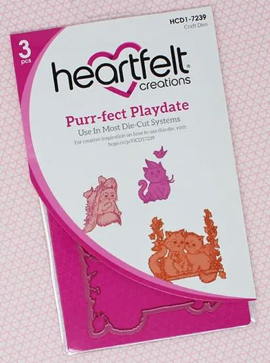 Bundle- Heartfelt Creations Purr-fect Playdate Stamp & Die Set