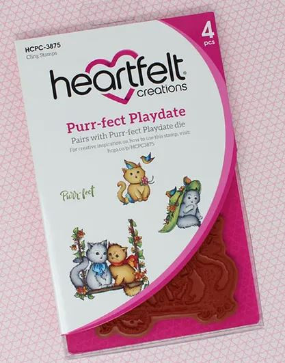 Bundle- Heartfelt Creations Purr-fect Playdate Stamp & Die Set