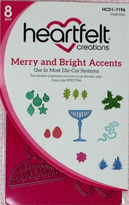 Bundle- Heartfelt Creations Merry and Bright Accents Stamp & Die Set