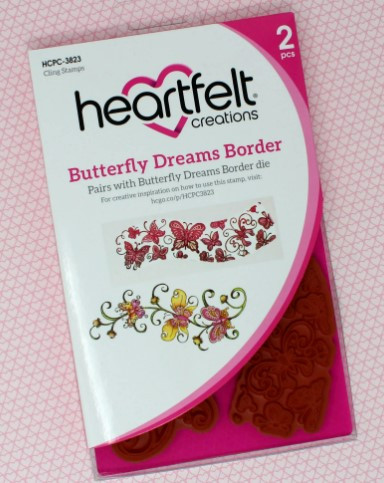 Bundle- Heartfelt Creations Butterfly Dreams Border Stamp & Die Set
