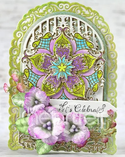 Bundle- Heartfelt Creations Bursting Bloom Mosaics Stamp & Die Set