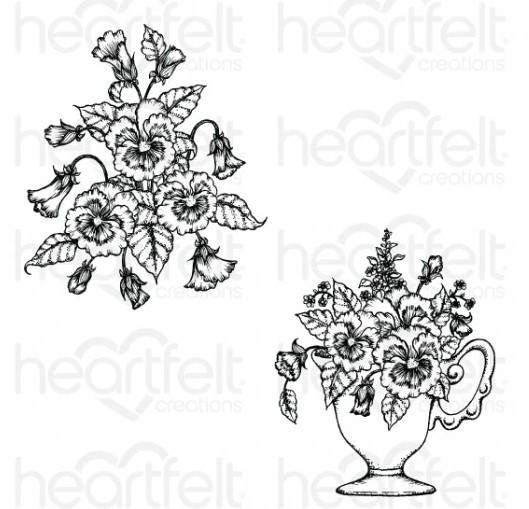 Bundle- Heartfelt Creations Burst of Spring Stamp & Die Set