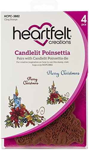 Heartfelt Creations Candlelit Poinsettia Stamps and Dies Bundle