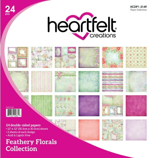 Heartfelt Creations - Feathery Florals Paper Collection *NOTE