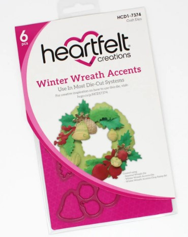 Heartfelt Creations Seasonal Wreath Collection Bundle Includes Paper Pad, 4 dies, and 3 stamps (No Pink Bag)