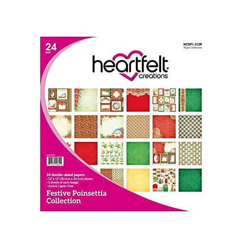 Heartfelt Creations Heartfelt Paper- Festive Poinsettia