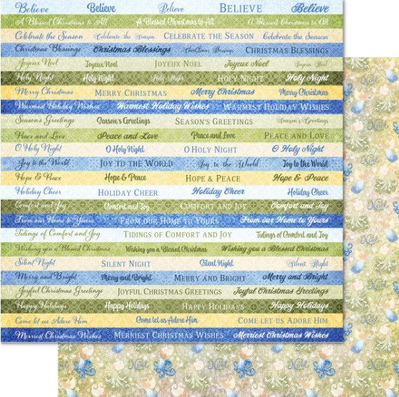 Heartfelt Creations Joyous Noel Collection ~ Paper Crafting 12 x 12 Paper Pad