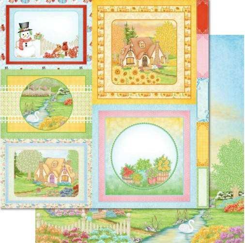 Heartfelt Creations Double-Sided Paper Pad 12"X12" 24/Pkg- Countryside Cottage Collection