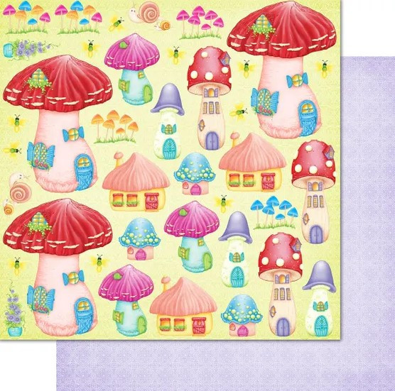 Heartfelt Creations- Mushroom Cottage 12x12 Paper Collection
