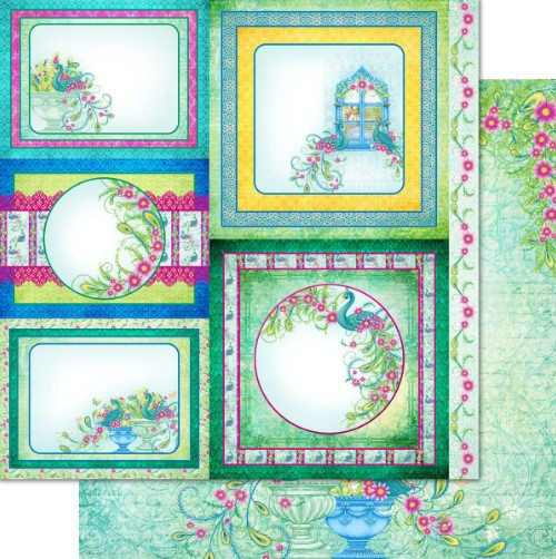 Heartfelt Creations Double-Sided Paper Pad 12"X12" 24/Pkg- Ornate Peacock Collection