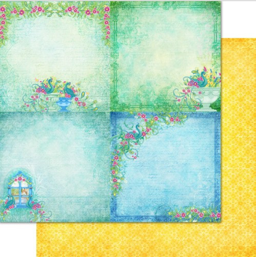 Heartfelt Creations Double-Sided Paper Pad 12"X12" 24/Pkg- Ornate Peacock Collection