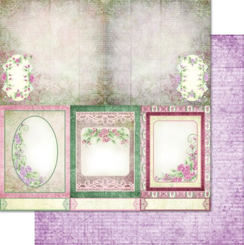 Heartfelt Creations Double-Sided Paper Pad 12"X12" 24/Pkg- Elegant Rose Frames Collection