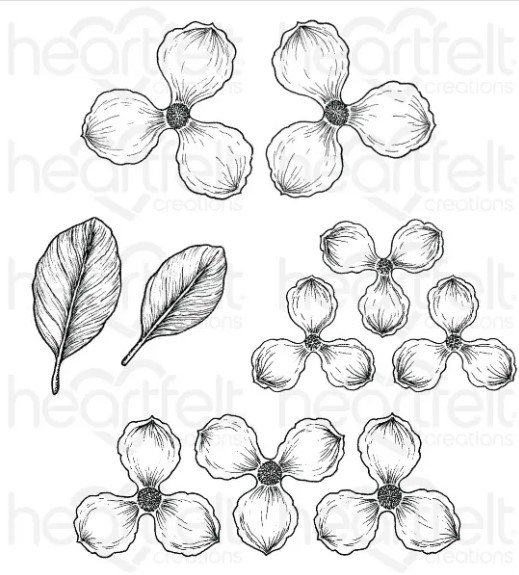 Heartfelt Creations Cling Stamps- Sweet Magnolia Blooms HCPC-3948