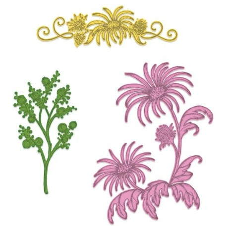 Heartfelt Creations Wild Aster Spray Die- HCD1-7258