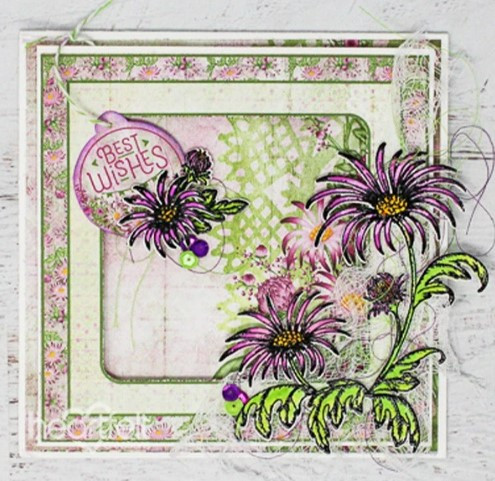 Heartfelt Creations Wild Aster Spray Die- HCD1-7258