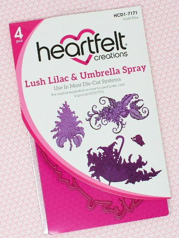 Heartfelt Creations Lush Lilac & Umbrella Spray Die- HCD1-7171