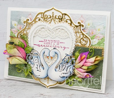 Heartfelt Creations Die Set - Feathery Swan- HCD1-7276