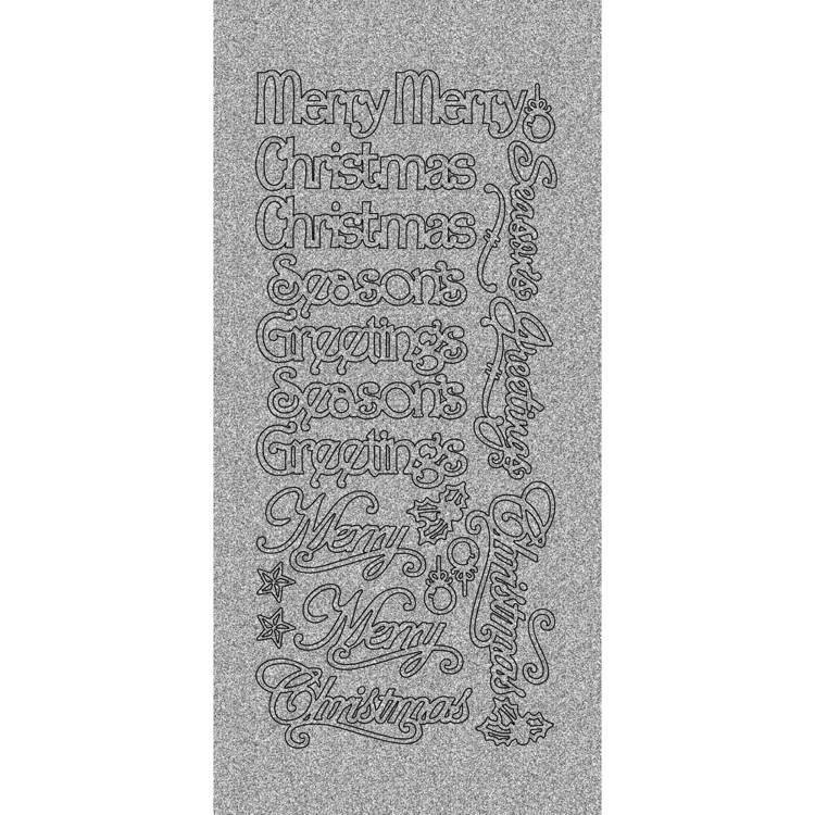 Find It Trading Merry Christmas & Season's Greetings Brushed/Pearl Silver