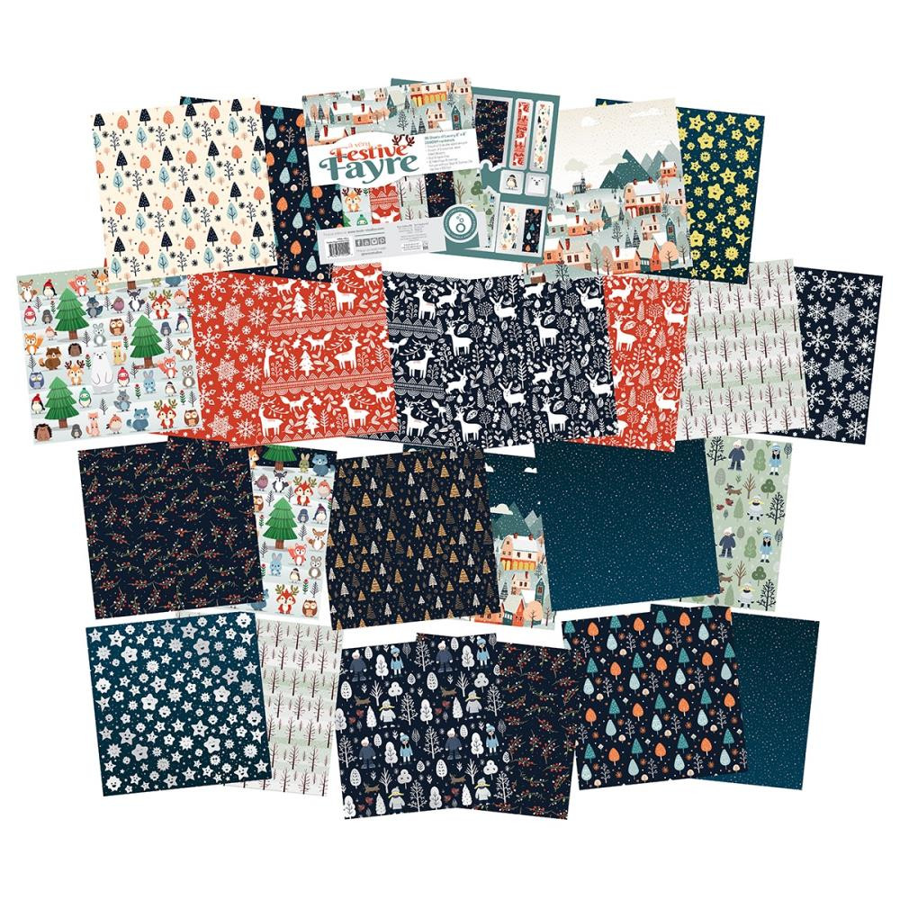 Tonic Studios- A Very Festive Fayre 8"x8" Art Pad