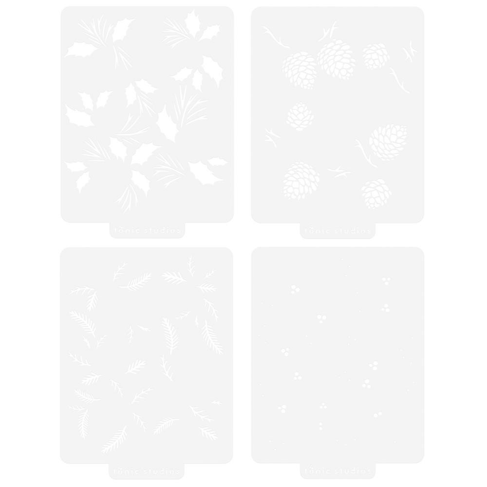 Tonic Studios- Timeless Tidings Stencil Collection