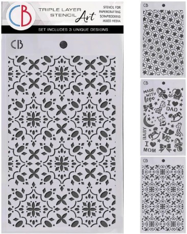 Ciao Bella- Stencil Art- Triple Layer Stencil 5"x8"- Toy Shop