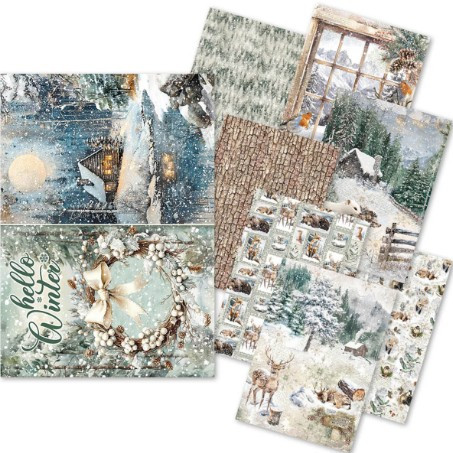 Ciao Bella A5 Rice Paper- 8 Designs- Forest Tales