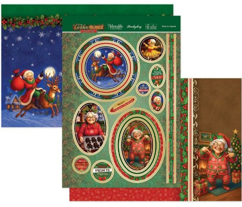 Hunkydory Crafts- Golden Oldies Festive Fun- Luxury Topper Collection