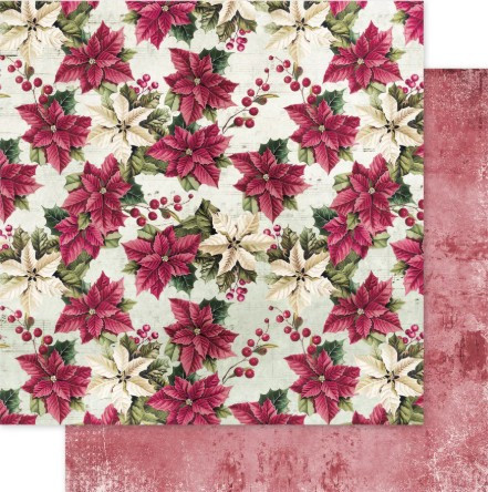 Paper Rose- 6x6" Paper Collection - Christmas Holly Basics