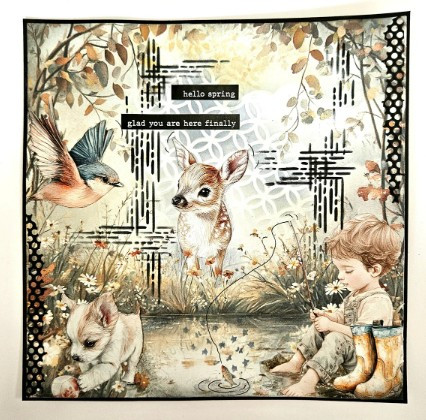 Dutch Doobadoo- Collage Paperset- Happy Spring