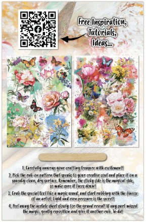 AALL & Create- Rub-On Sheets- Bloomscape