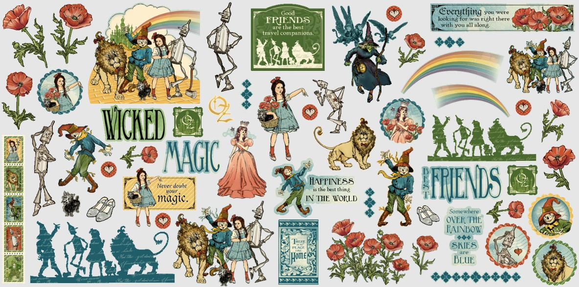 Graphic 45- Ephemera Assortment- Wonder of Oz