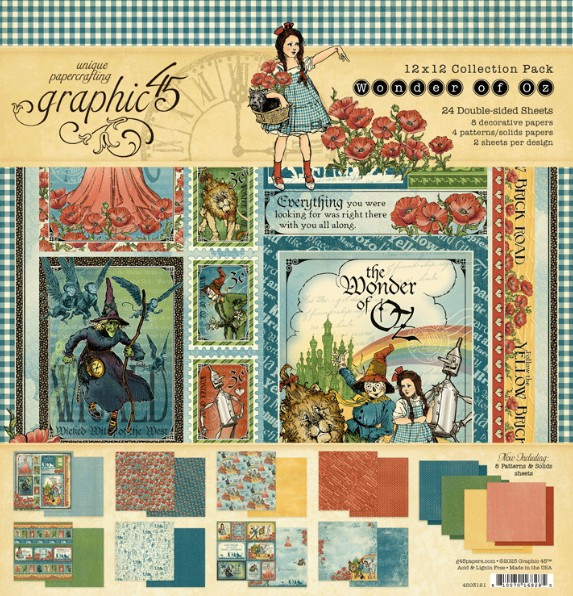 Graphic 45 12x12 Collection Pack- Wonder of Oz