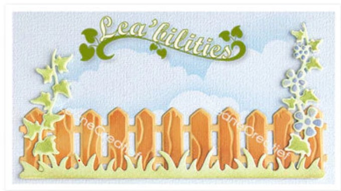 Lea’bilitie Fence, Grass, Twigs Cut And Embossing Die