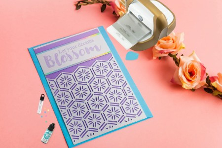 Couture Creations- Acrylic Photopolymer Stamp Set 10pc- Floral Sentiments