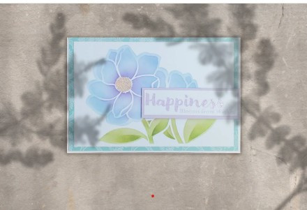 Couture Creations Gorgeous Dahlia Stencil Set 4pc