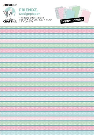 Studio Light- Friendz Design Double-sided Paper- Happy hohoho 12 SH