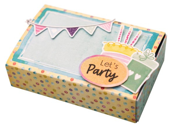 Studio Light- Die-cut Designer Gift Boxes A4 Paper Pad- Hip Hip Hooray