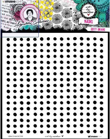 Studio Light Art By Marlene Mask Dotty Dreams 8x8 Stencil